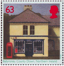 Ballyroney Post Office Stamp (Stamp design (c) Royal Mail Group Limited)
